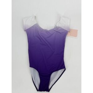 Ballet Rosa Solange Ombre Purple Ombre Short Sleeve Leotard Dance Gymnastics 12A